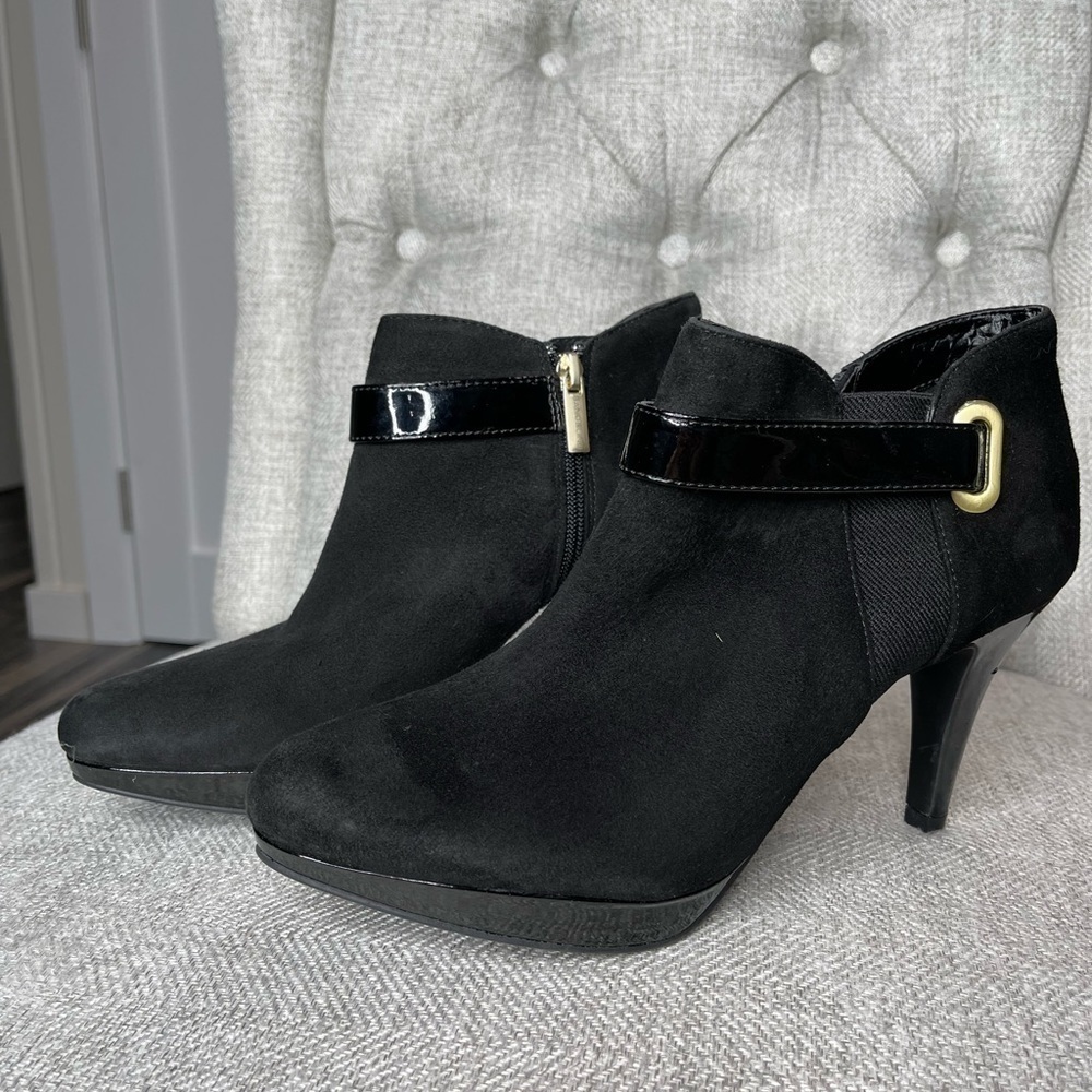 Bandolino Women Ankle Boots Heeled Ankle Booties Black Size 9.5